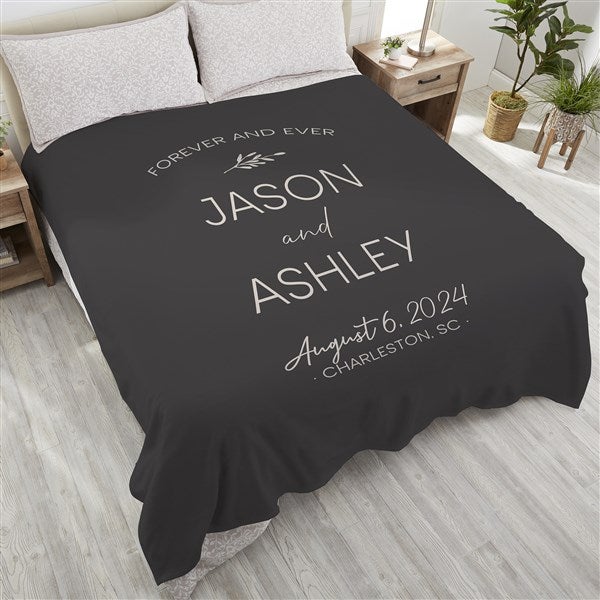 Natural Love Personalized Wedding Blankets - 34645