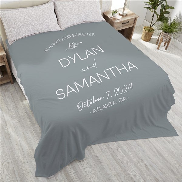 Natural Love Personalized Wedding Blankets - 34645