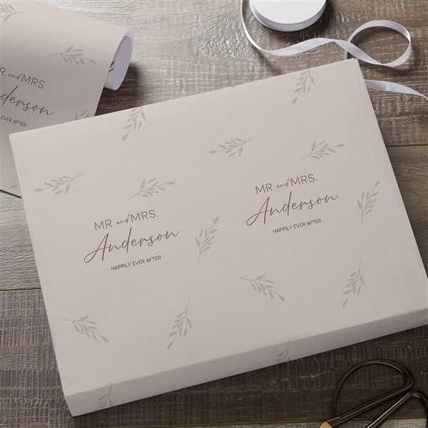 Natural Love Personalized Wedding Wrapping Paper Roll