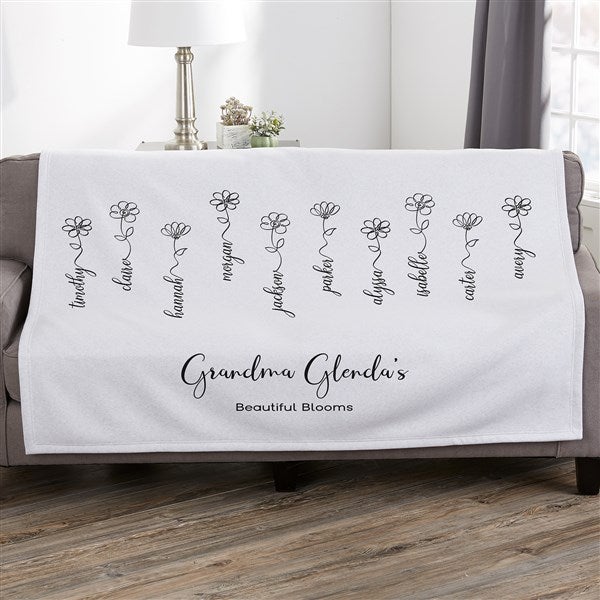 Garden Of Love Personalized Blankets - 34866