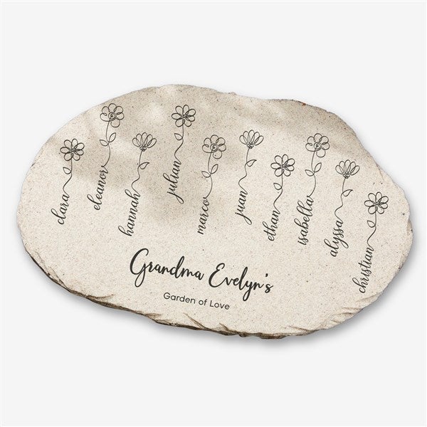 Garden Of Love Personalized Round Garden Stones - 34881