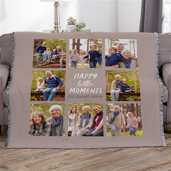 Personalized Photo Blanket - Happy Little Moments - 35844