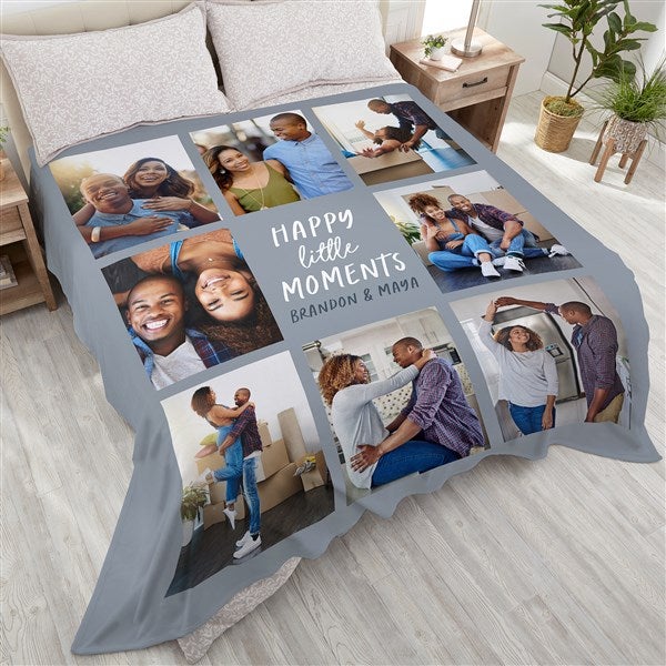 Personalized Photo Blanket - Happy Little Moments - 35844