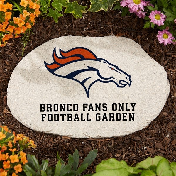 NFL Denver Broncos Personalized Round Garden Stone  - 36586