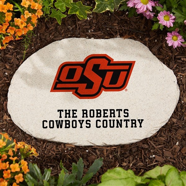 NCAA Oklahoma State Cowboys Personalized Round Garden Stone  - 36626