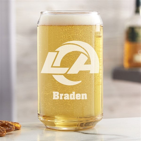 NFL Los Angeles Rams Personalized Beer Glass  - 36702