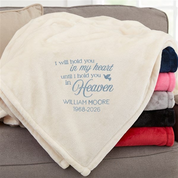 I Will Hold You In My Heart Personalized Fleece Blanket  - 37462