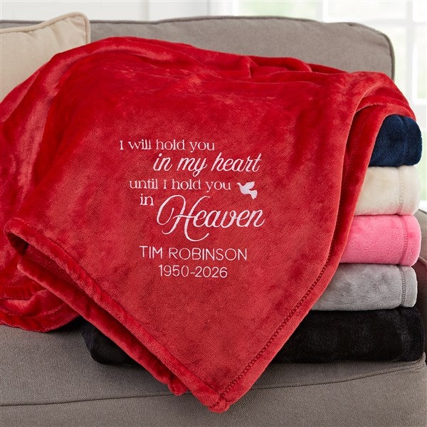 I Will Hold You In My Heart Personalized Fleece Blanket  - 37462