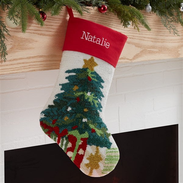 Classic Character Embroidered Hooked Christmas Stockings  - 37556