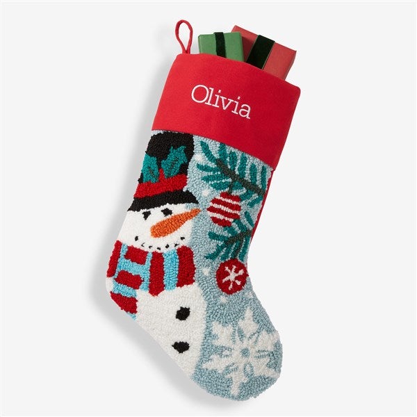 Classic Character Embroidered Hooked Christmas Stockings  - 37556
