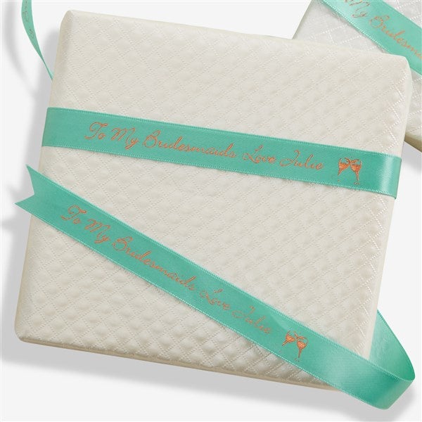 Personalized Bridesmaid Satin Gift Ribbon  - 37663D