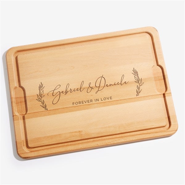 Elegant Couple Personalized Wedding Maple Cutting Boards  - 37833