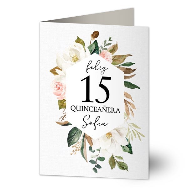 Quinceañera Personalized Greeting Card  - 37880