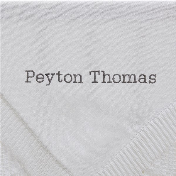 Embroidered Baby Blanket