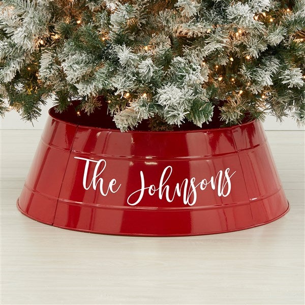 Personalized Christmas Metal Tree Collar