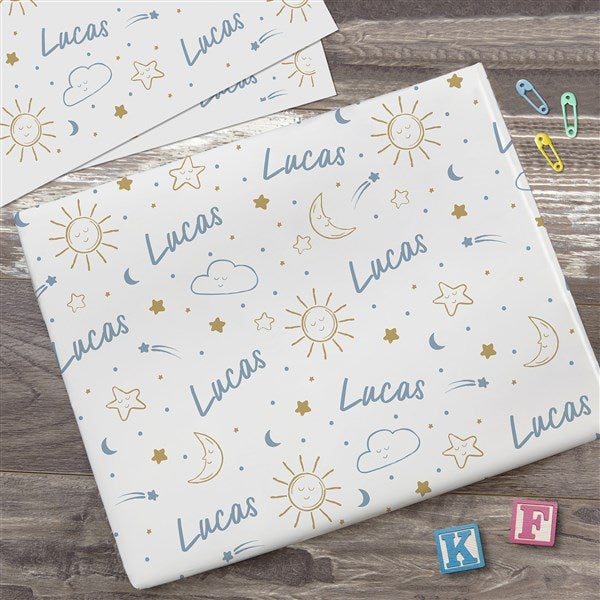 Baby Celestial Personalized Wrapping Paper  - 39719