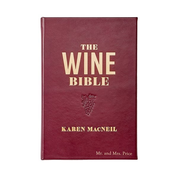The Wine Bible Personalized Leather Book