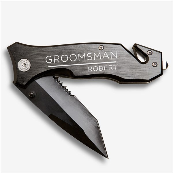 The Groomsman Personalized Lock-back Knife  - 40754