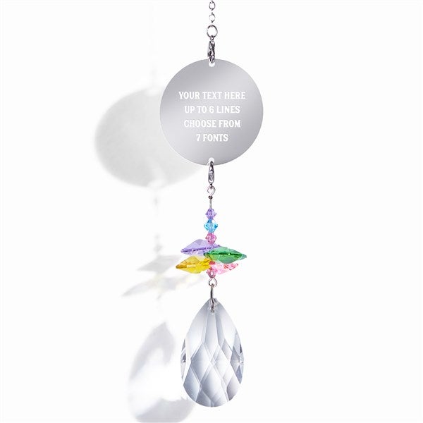 Engraved Message Rainbow Suncatcher  - 41012