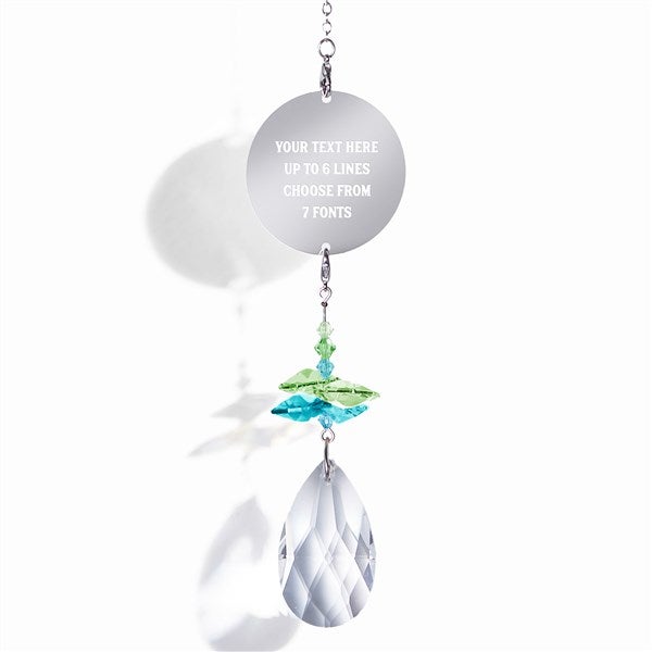 Engraved Message Rainbow Suncatcher  - 41012