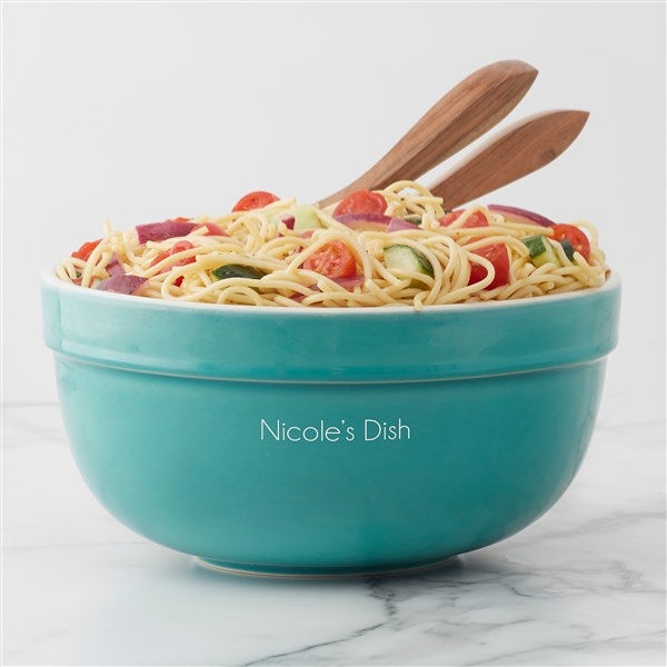 Classic Personalized Ceramic Serving Bowl  - 41161