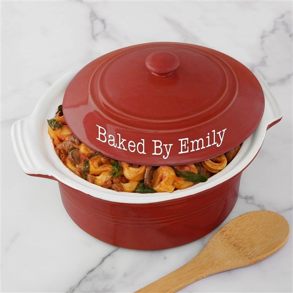 Personalized Classic Oval Baking Dish - Turquoise