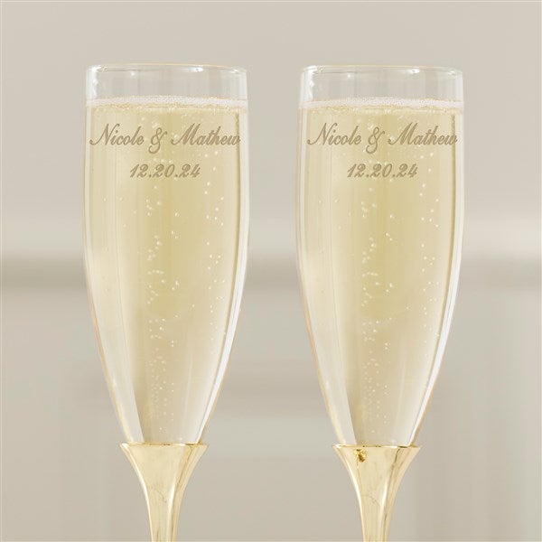 Vetro Platinum Wedding Flute Set main image 0