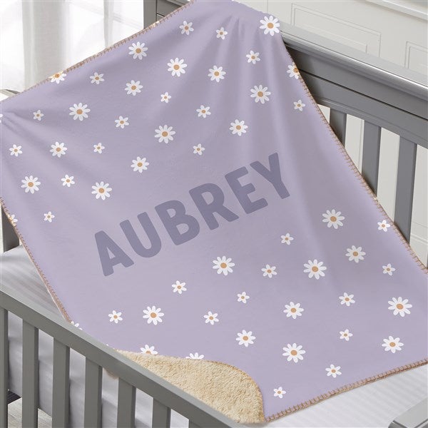 Retro Daisy Personalized Blanket  - 41440