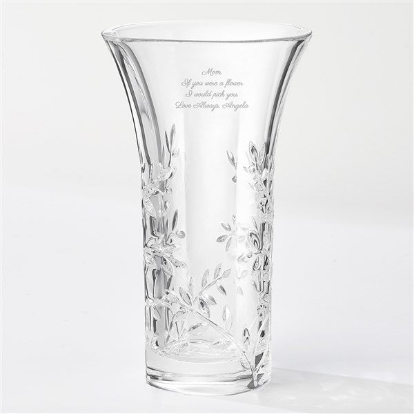 Vera Wang Engraved Crystal Vase for Mom - 41610
