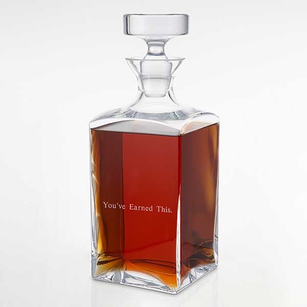 Engraved Retirement Square Decanter - 41739