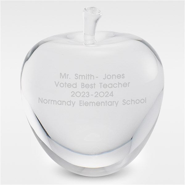 Engraved Crystal Apple Keepsake for the Teacher - 41872