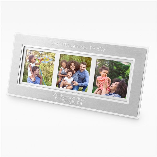 Engraved Housewarming Flat Iron Multi Picture Frame - 41894