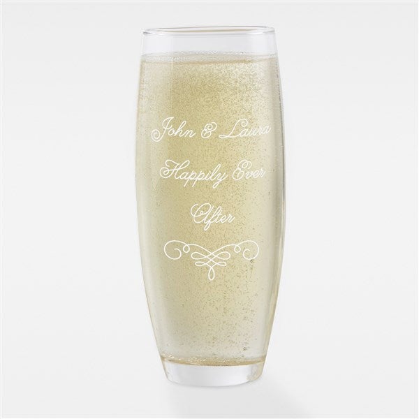 Custom Cute Quotes and Sayings Champagne Flute - Stemless Engraved