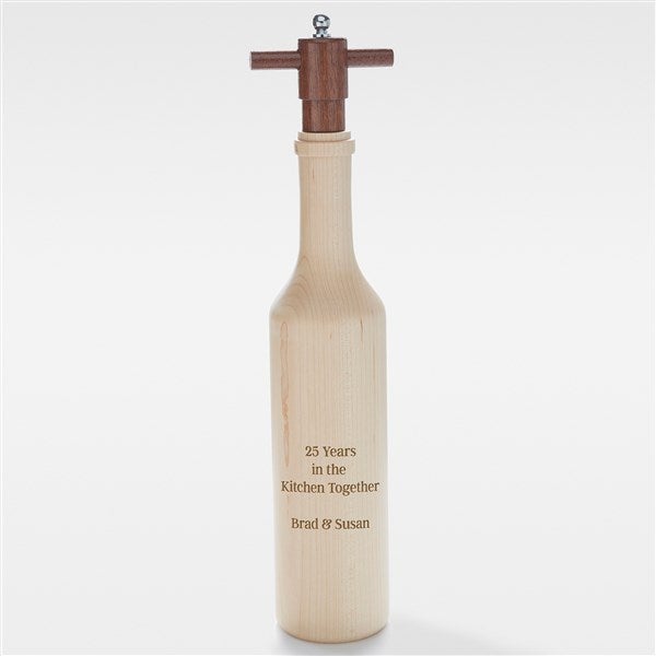 Engraved Anniversary Message Maple Pepper Mill - 41918