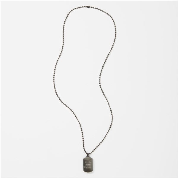 Engraved Memorial Keepsake Dog Tag Urn Necklace