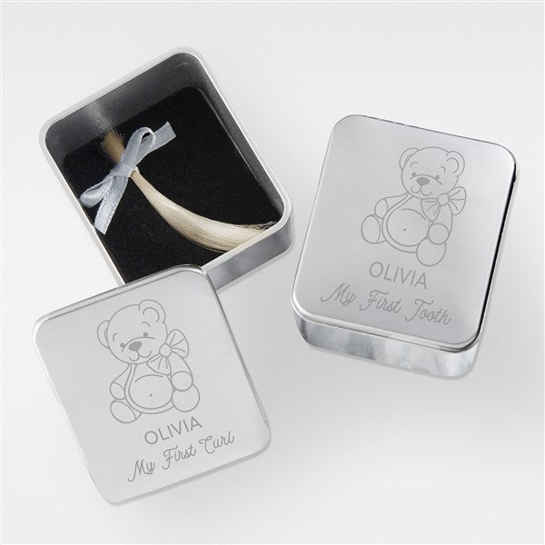 Engraved Baby Silver Keepsake Box - 41952