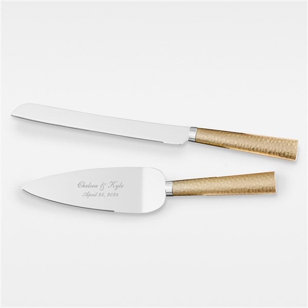 Personalized Wedding Cake Server Sage Green Knife Cake Cutting Set