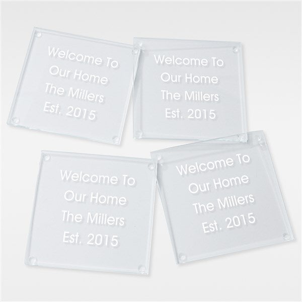 Personalized Entertaining Glass Coaster - Write Your Own - 41998