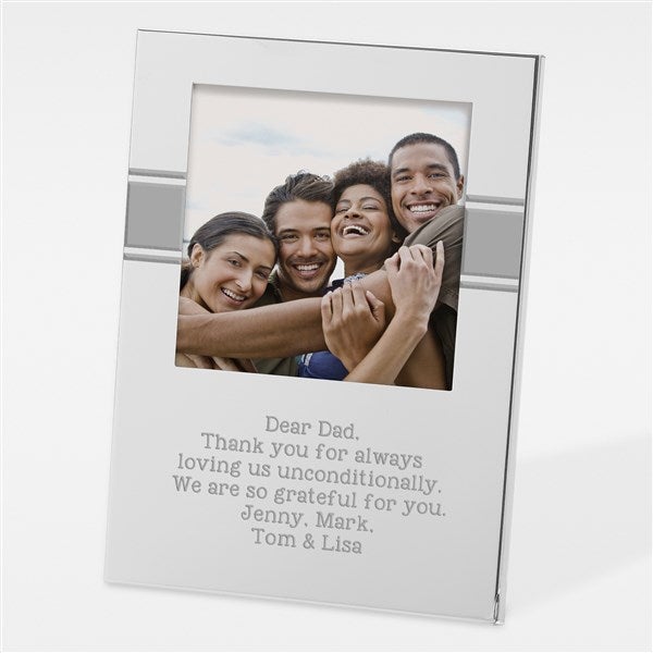 Personalized Write Your Own Message Silver Photo Frame For Him - 42003