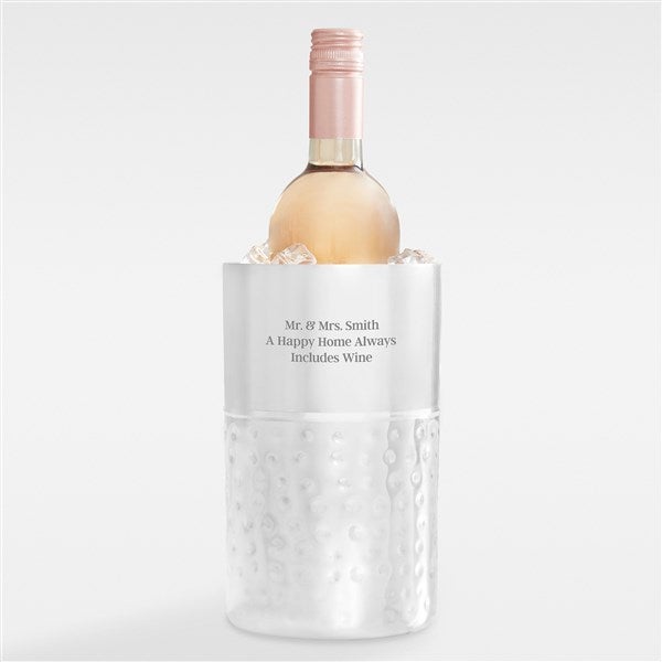 Engraved Wedding Message Personalized Wine Chiller - 42104
