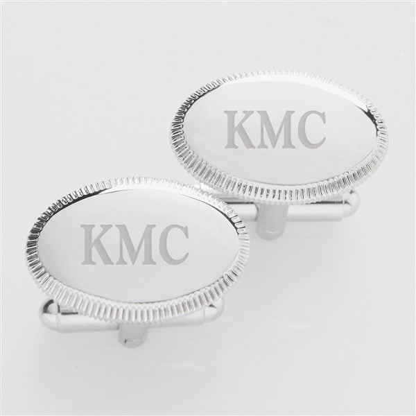 Personalized Engagement Silver Cufflinks - 42215