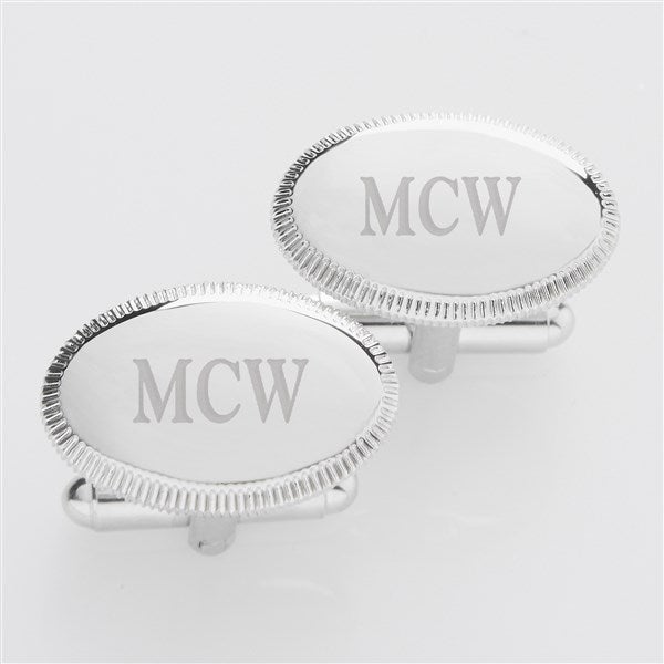 Personalized Silver Cufflinks For Him - 42218