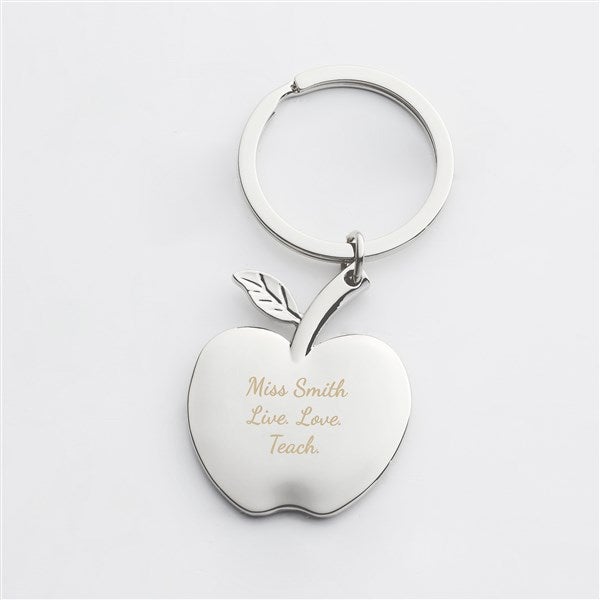 Engraved Apple Keychain For Her - 42226
