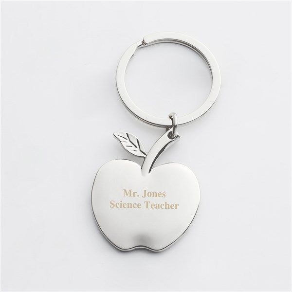 Engraved Apple Keychain For Him - 42229