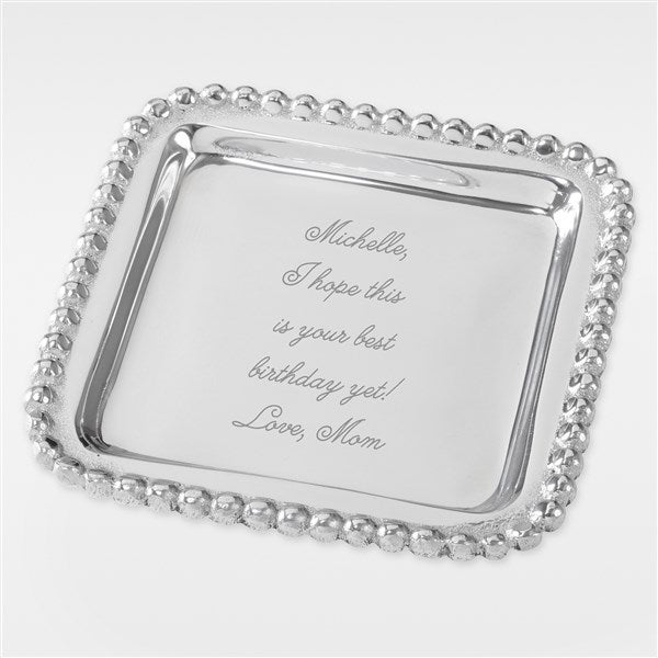 Mariposa® String of Pearls Engraved Birthday Message Jewelry Tray - 42232