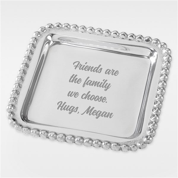 Mariposa String of Pearls Engraved Friend Jewelry Tray - 42233