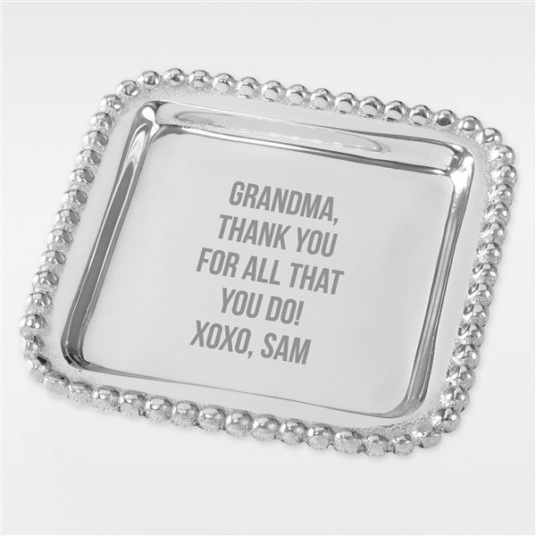 Mariposa String of Pearls Engraved Jewelry Tray For Grandma - 42234