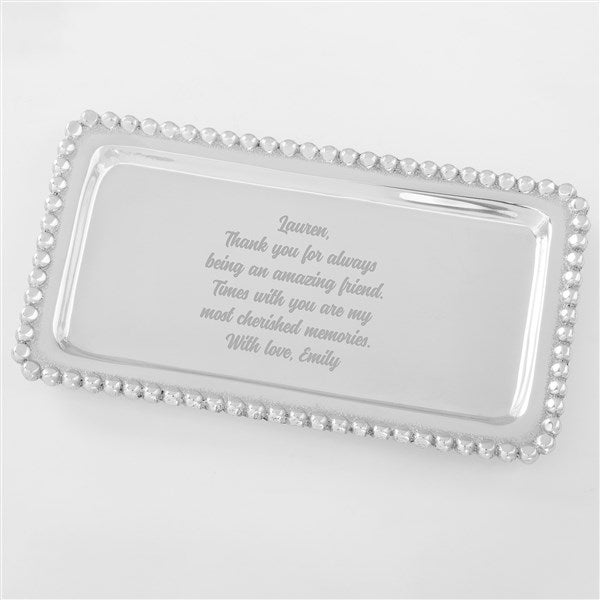 Personalized Mariposa® String of Pearls Jewelry Tray For Her - 42242