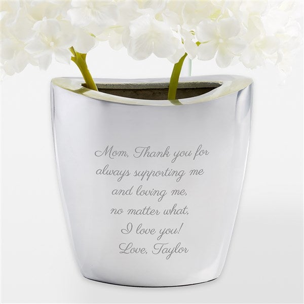 Engraved Message Aluminum Vase for Her - 42267