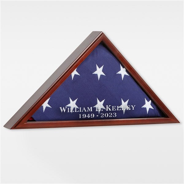 Personalized Flag Display Case - Memorial - 42272